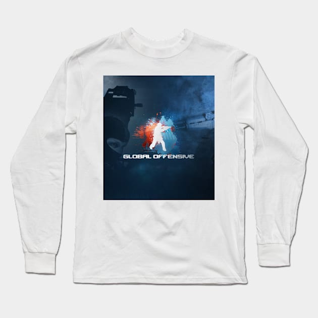 CS GO - Counter Strike Shirt Long Sleeve T-Shirt by digitkings